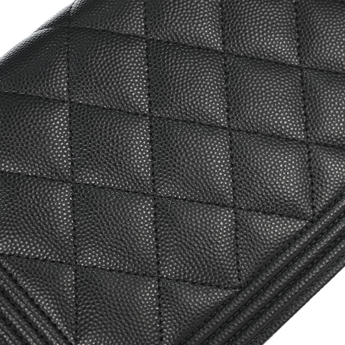 Boy Chanel Black Caviar Skin Chain WOC Shoulder Bag