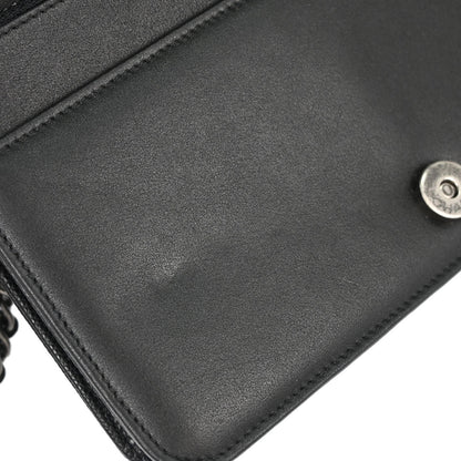Boy Chanel Black Caviar Skin Chain WOC Shoulder Bag