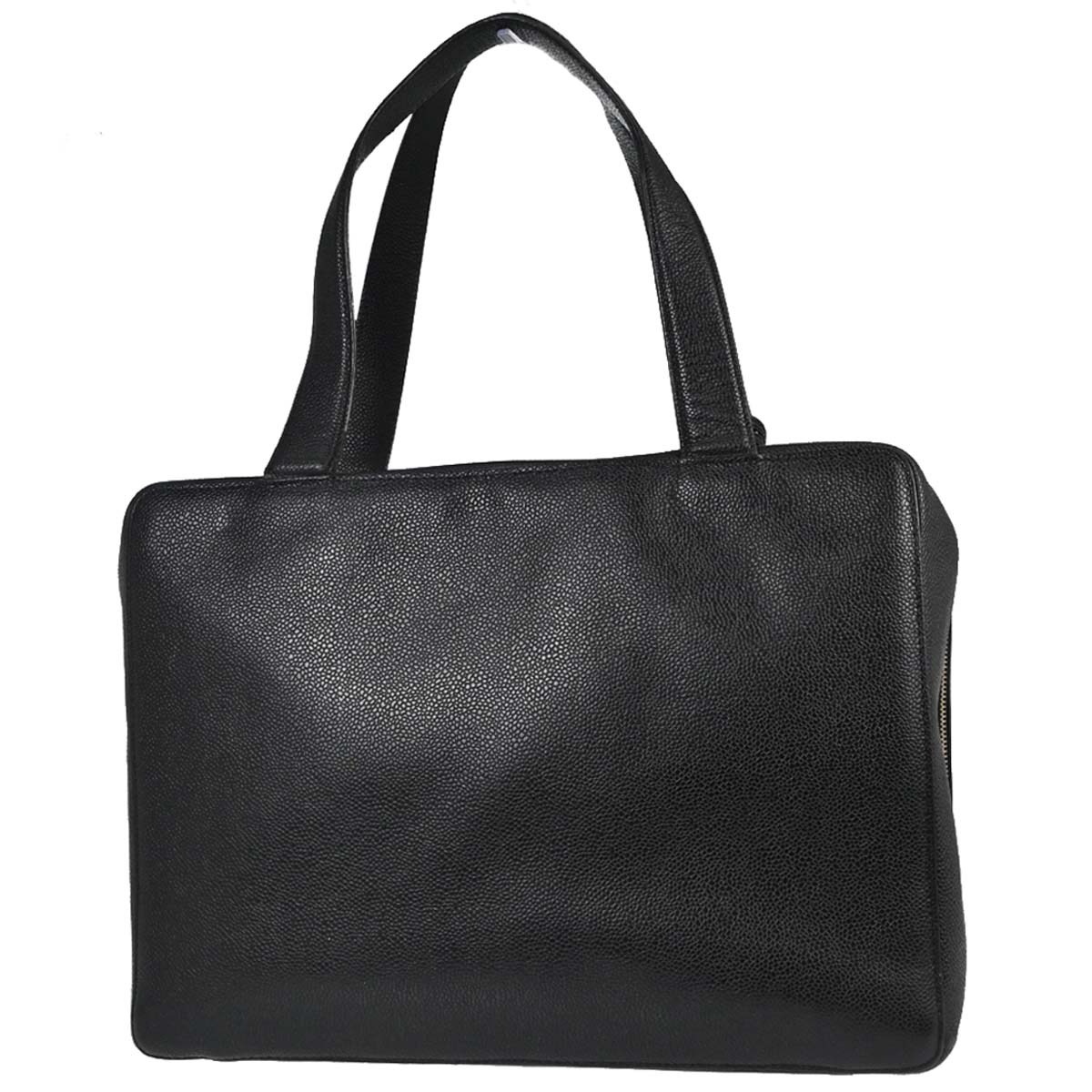 Chanel Black Caviar Skin Briefcase Business Handbag
