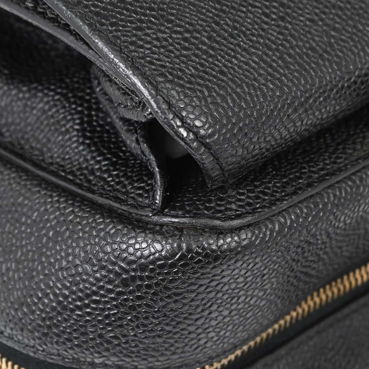 Chanel Black Caviar Skin Briefcase Business Handbag