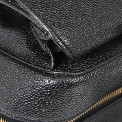 Chanel Black Caviar Skin Briefcase Business Handbag