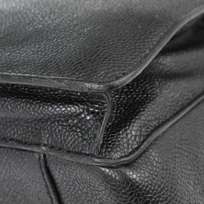 Chanel Black Caviar Skin Briefcase Business Handbag