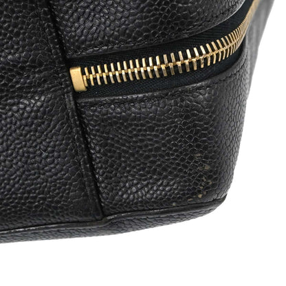Chanel Black Caviar Skin Briefcase Business Handbag