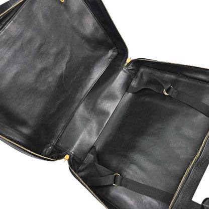 Chanel Black Caviar Skin Briefcase Business Handbag