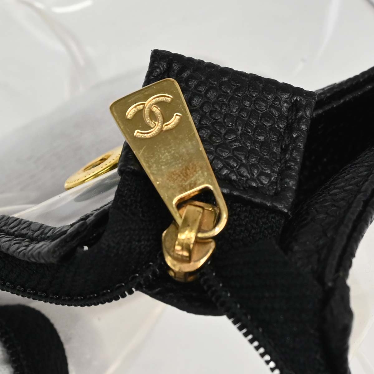 Chanel Black Caviar Skin Briefcase Business Handbag
