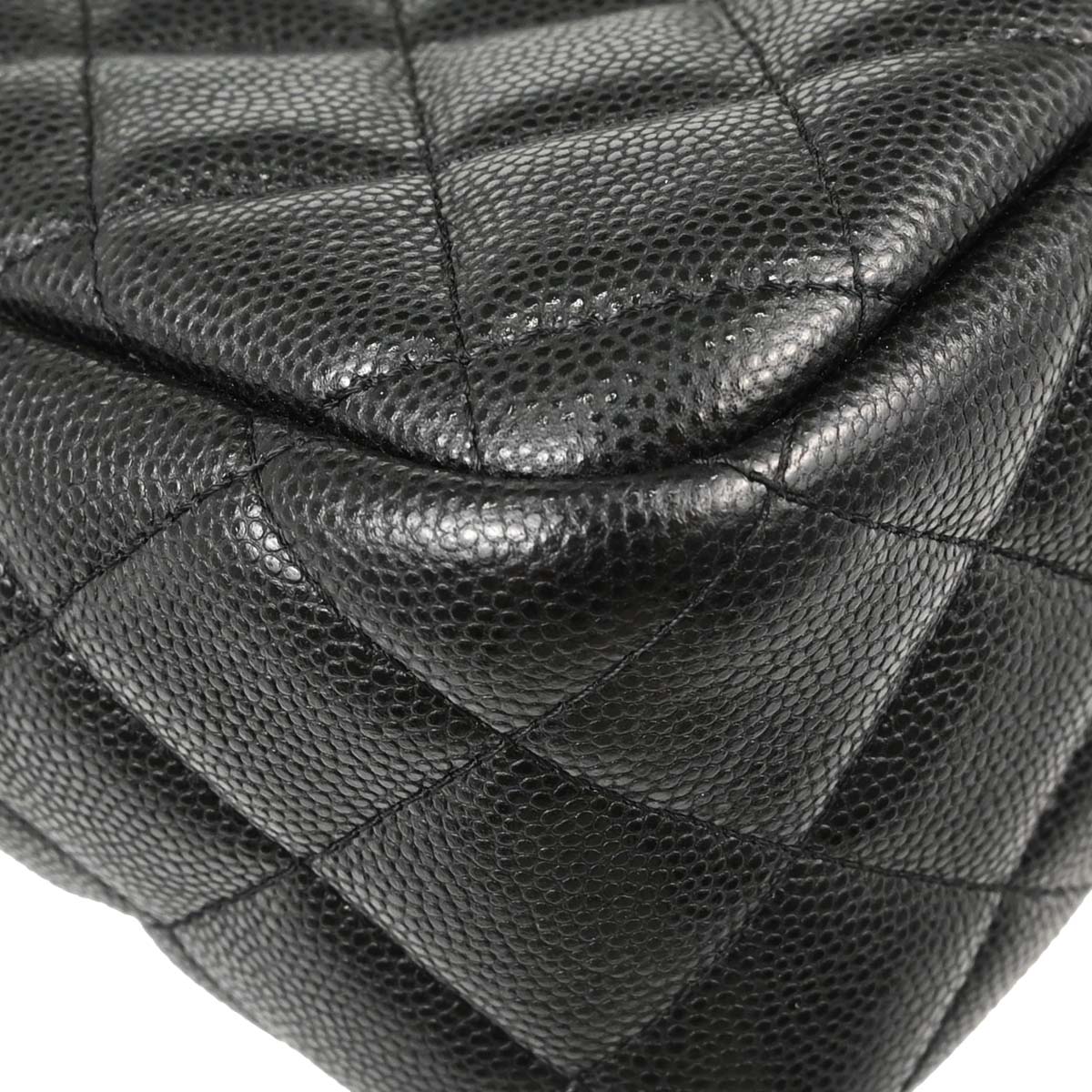 Chanel 2018-2019 Black Caviar Skin Camera Bag Small