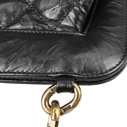 Chanel 2017 Black Calfskin Frame Bag Handbag