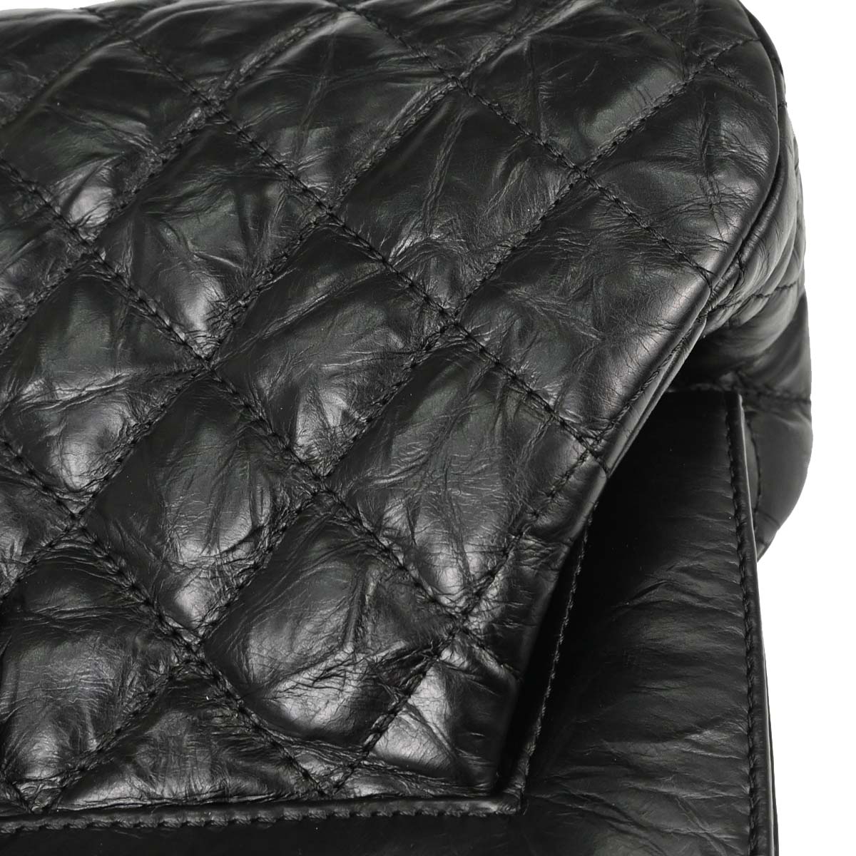 Chanel 2017 Black Calfskin Frame Bag Handbag