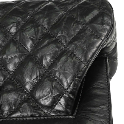 Chanel 2017 Black Calfskin Frame Bag Handbag