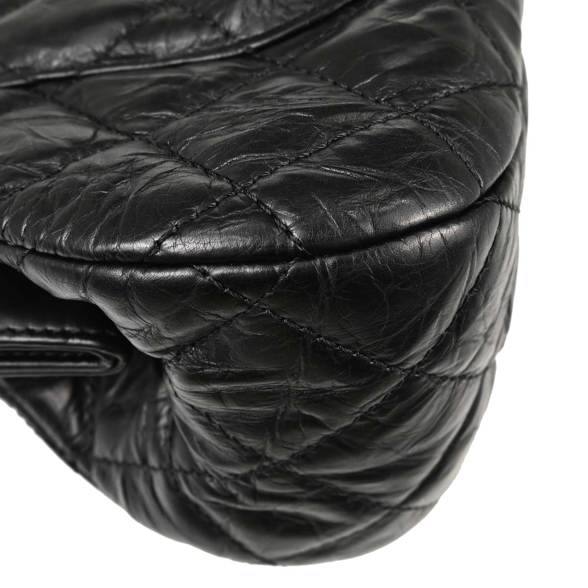 Chanel 2017 Black Calfskin Frame Bag Handbag