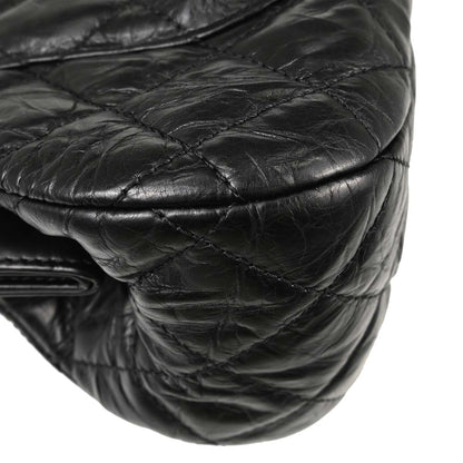 Chanel 2017 Black Calfskin Frame Bag Handbag