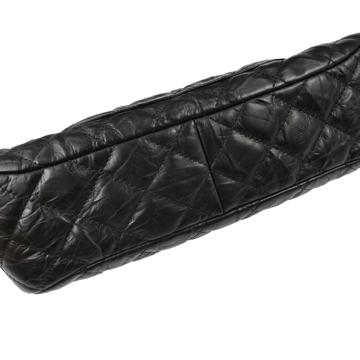 Chanel 2017 Black Calfskin Frame Bag Handbag
