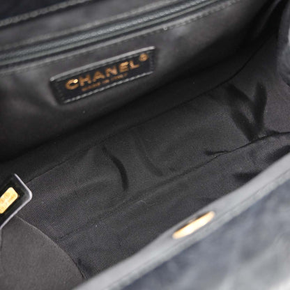 Chanel 2017 Black Calfskin Frame Bag Handbag