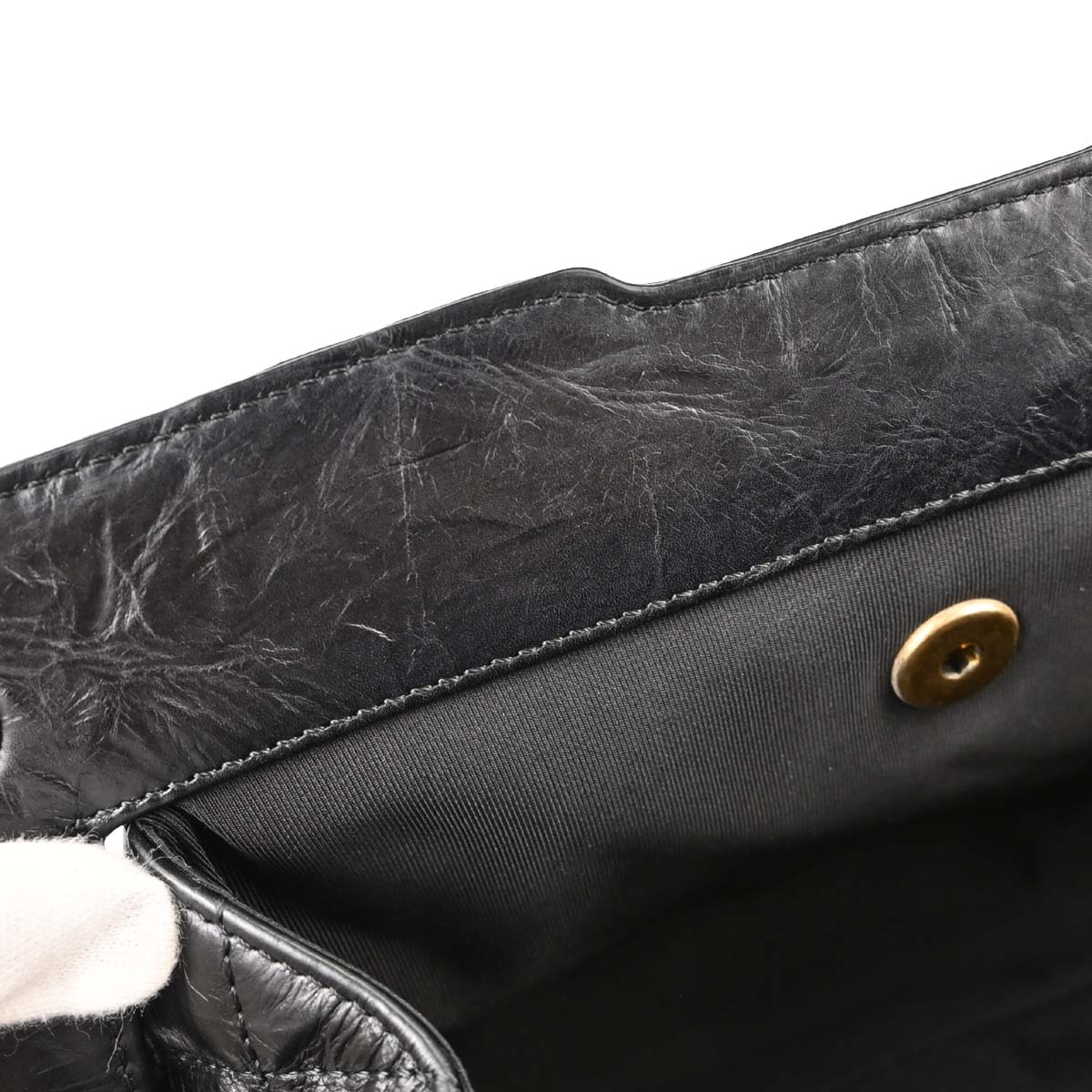 Chanel 2017 Black Calfskin Frame Bag Handbag
