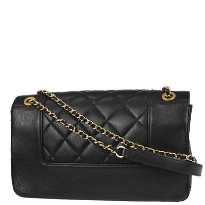 Chanel 2015-2016 Black Calfskin Shoulder Bag