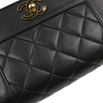 Chanel 2015-2016 Black Calfskin Shoulder Bag
