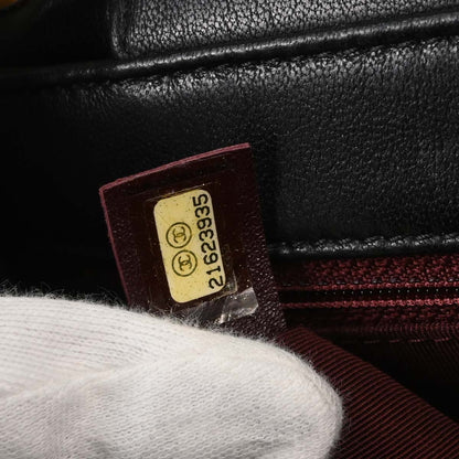 Chanel 2015-2016 Black Calfskin Shoulder Bag