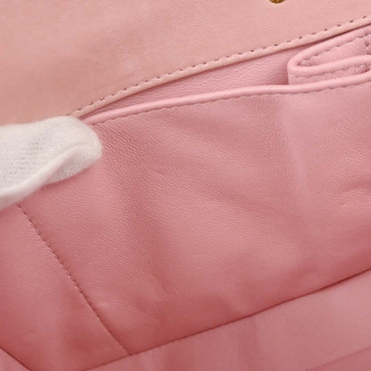 Chanel Pink Lambskin Choco Bar East West Shoulder Bag