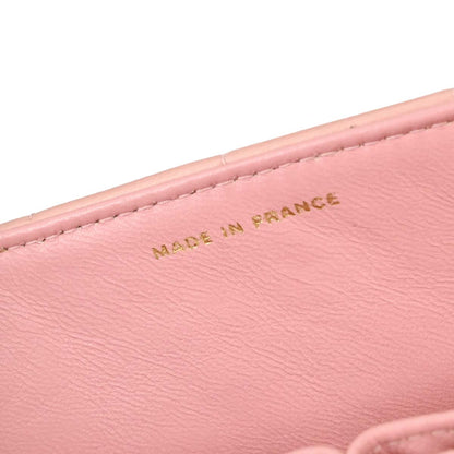 Chanel Pink Lambskin Choco Bar East West Shoulder Bag