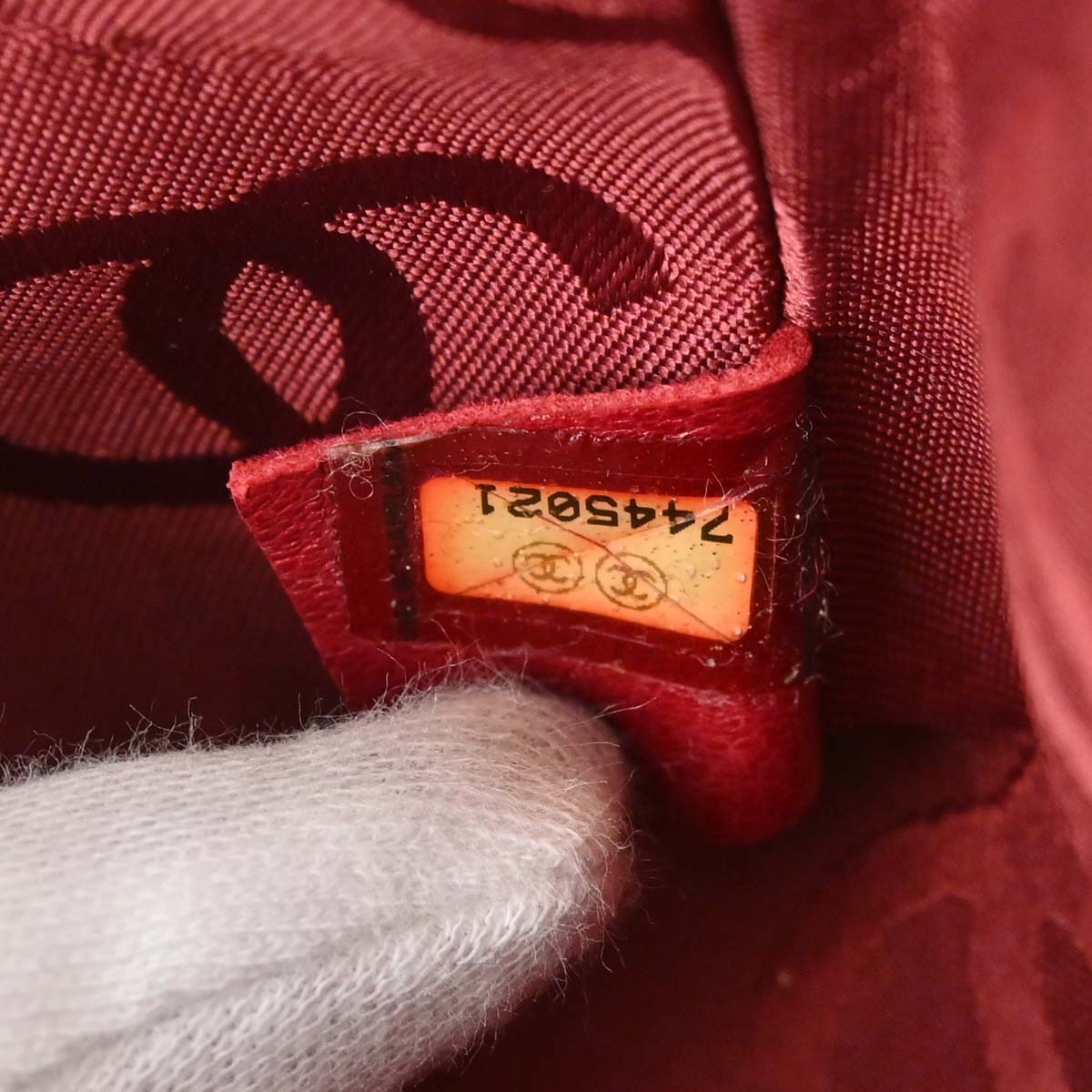 Chanel Red Patent Leather Choco Bar Single Flap Shoulder Bag