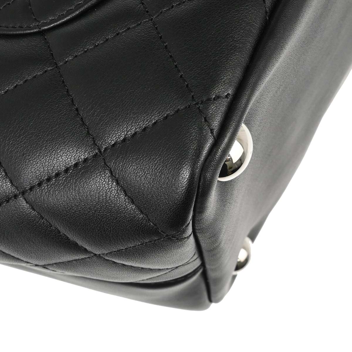 Chanel Black Calfskin Cambon Ligne Tote Handbag
