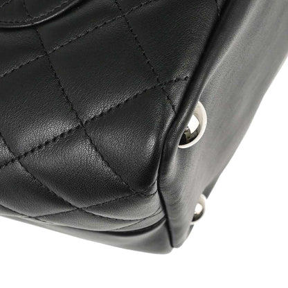Chanel Black Calfskin Cambon Ligne Tote Handbag