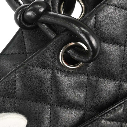 Chanel Black Calfskin Cambon Ligne Tote Handbag