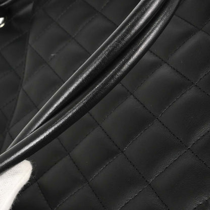 Chanel Black Calfskin Cambon Ligne Tote Handbag