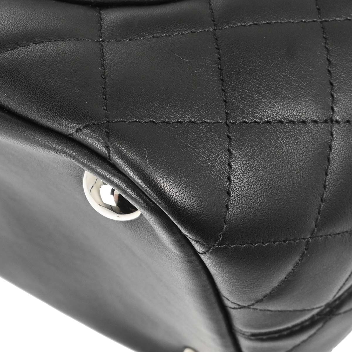 Chanel Black Calfskin Cambon Ligne Tote Handbag