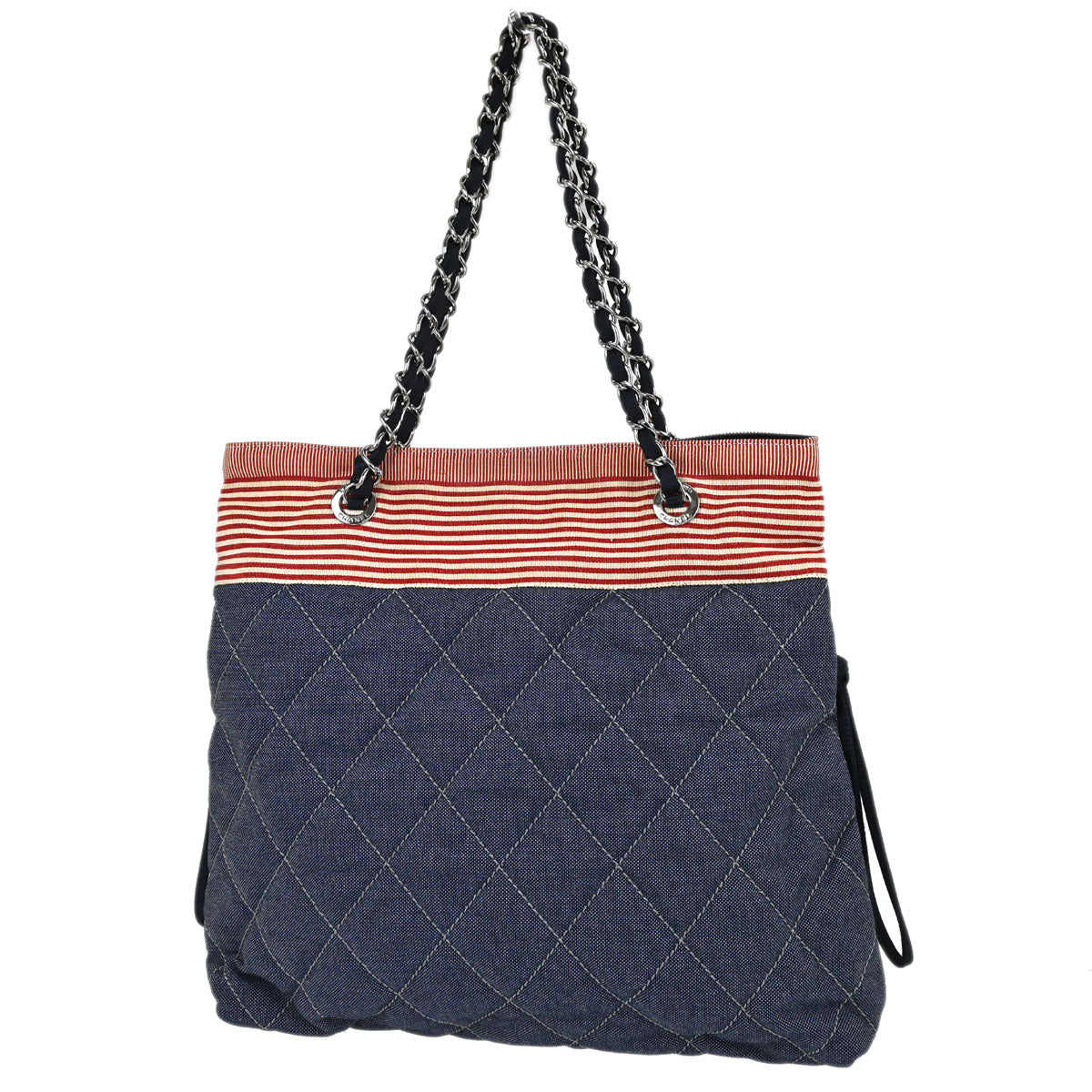 Chanel Indigo Denim Tote Handbag