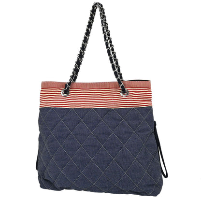 Chanel Indigo Denim Tote Handbag