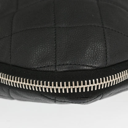 Chanel 2010-2011 Black Caviar Skin Chain Expandable Tote Bag