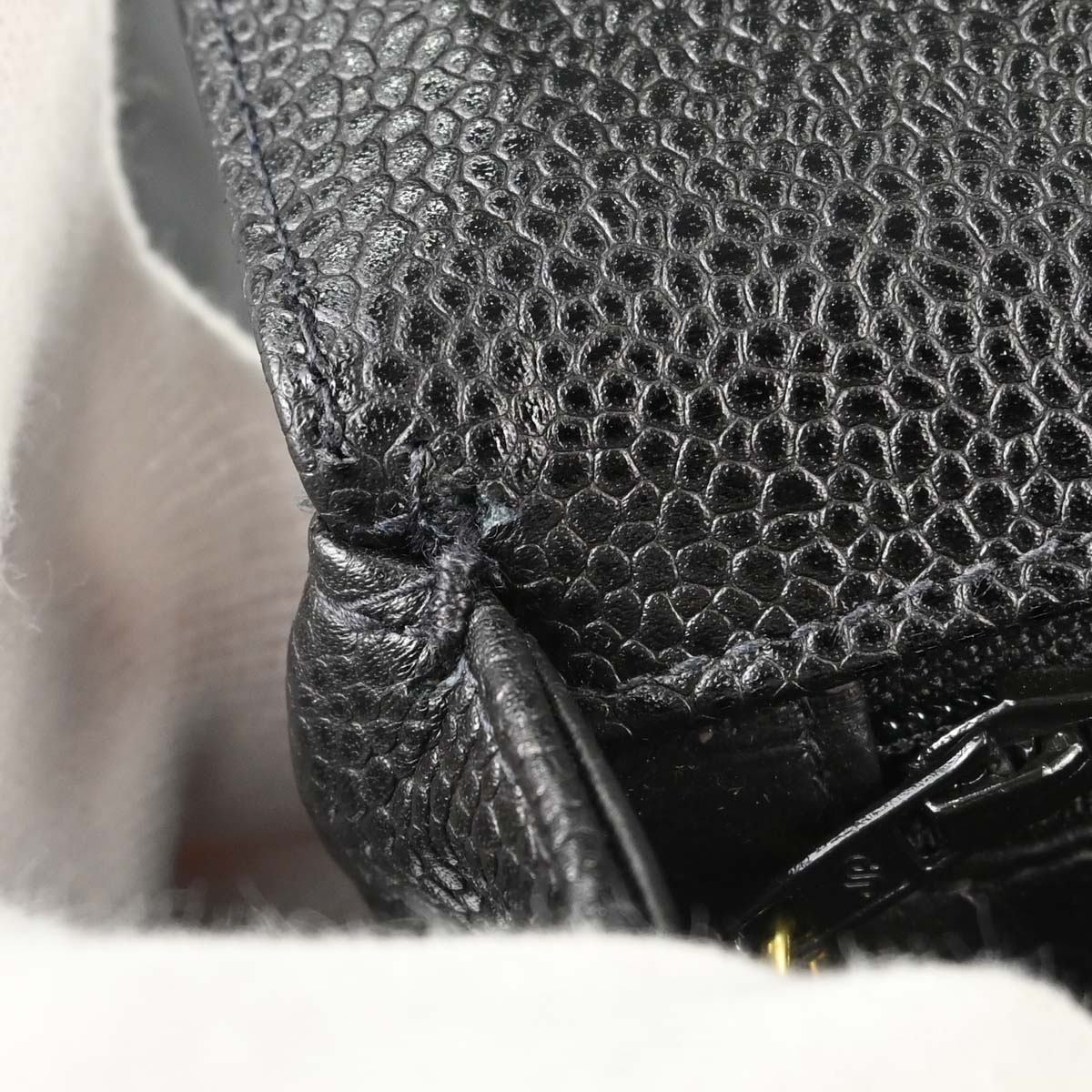 Chanel Black Caviar Skin Mademoiselle Straight Flap Top Handle Handbag