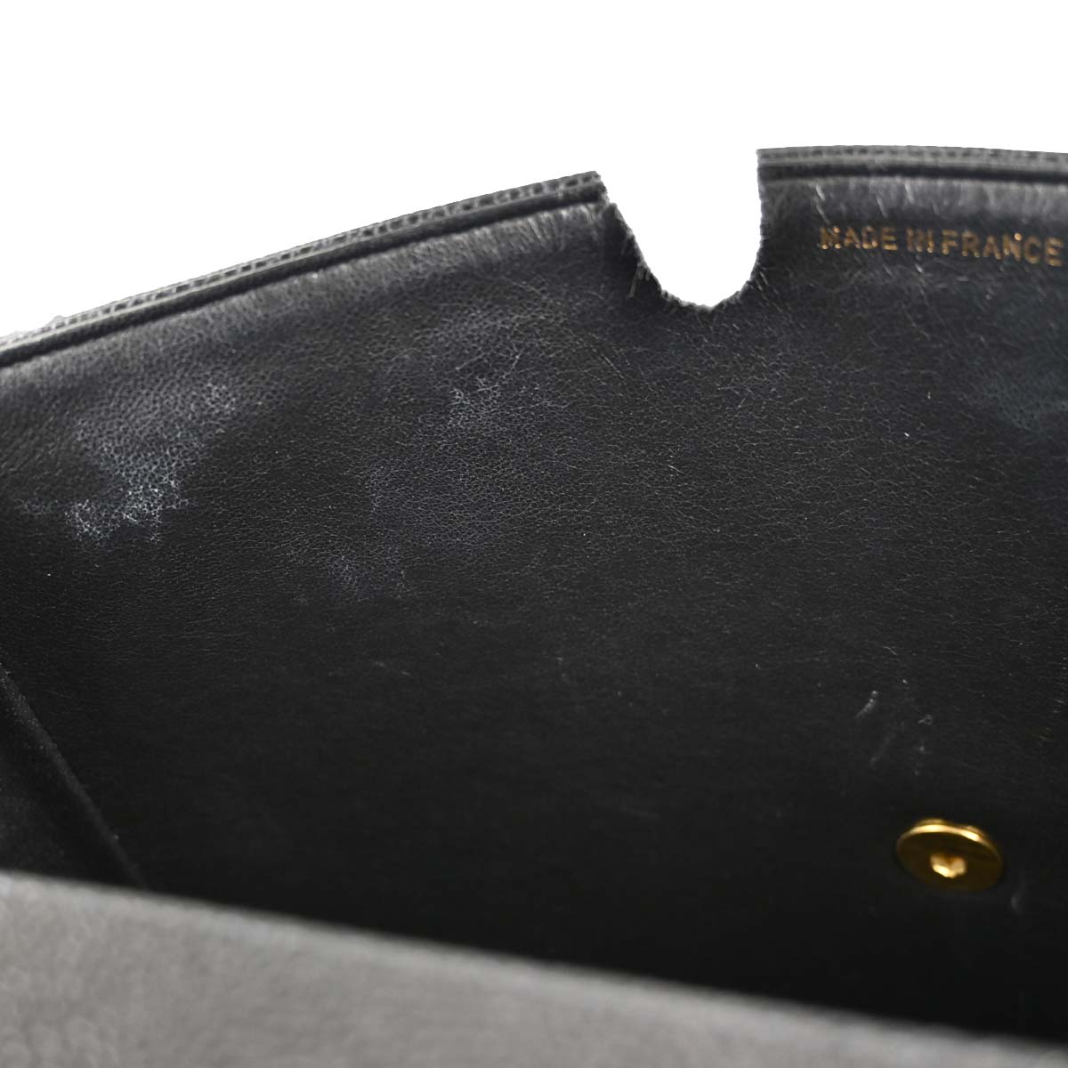 Chanel Black Caviar Skin Mademoiselle Straight Flap Top Handle Handbag