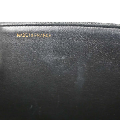 Chanel Black Caviar Skin Mademoiselle Straight Flap Top Handle Handbag