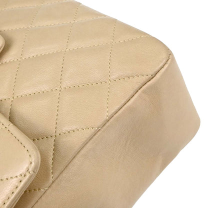 Chanel Beige Lambskin Top Handle Handbag