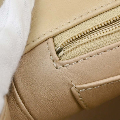 Chanel Beige Lambskin Top Handle Handbag