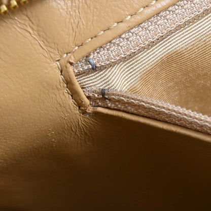 Chanel Beige Caviar Skin Medallion Tote Handbag