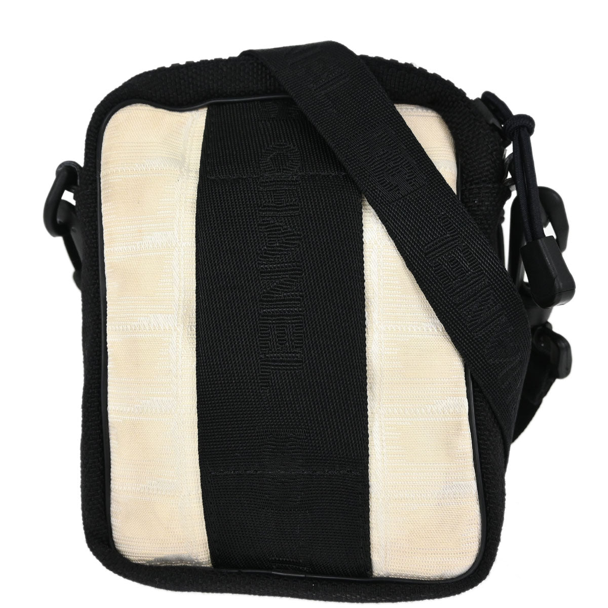 Chanel White Jacquard Nylon Travel Line Shoulder Bag
