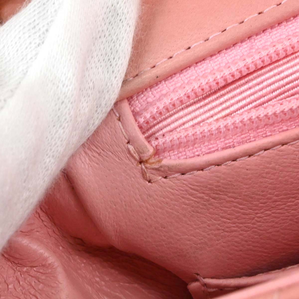 Chanel Pink Lambskin Mini Classic Square Flap Shoulder Bag 17