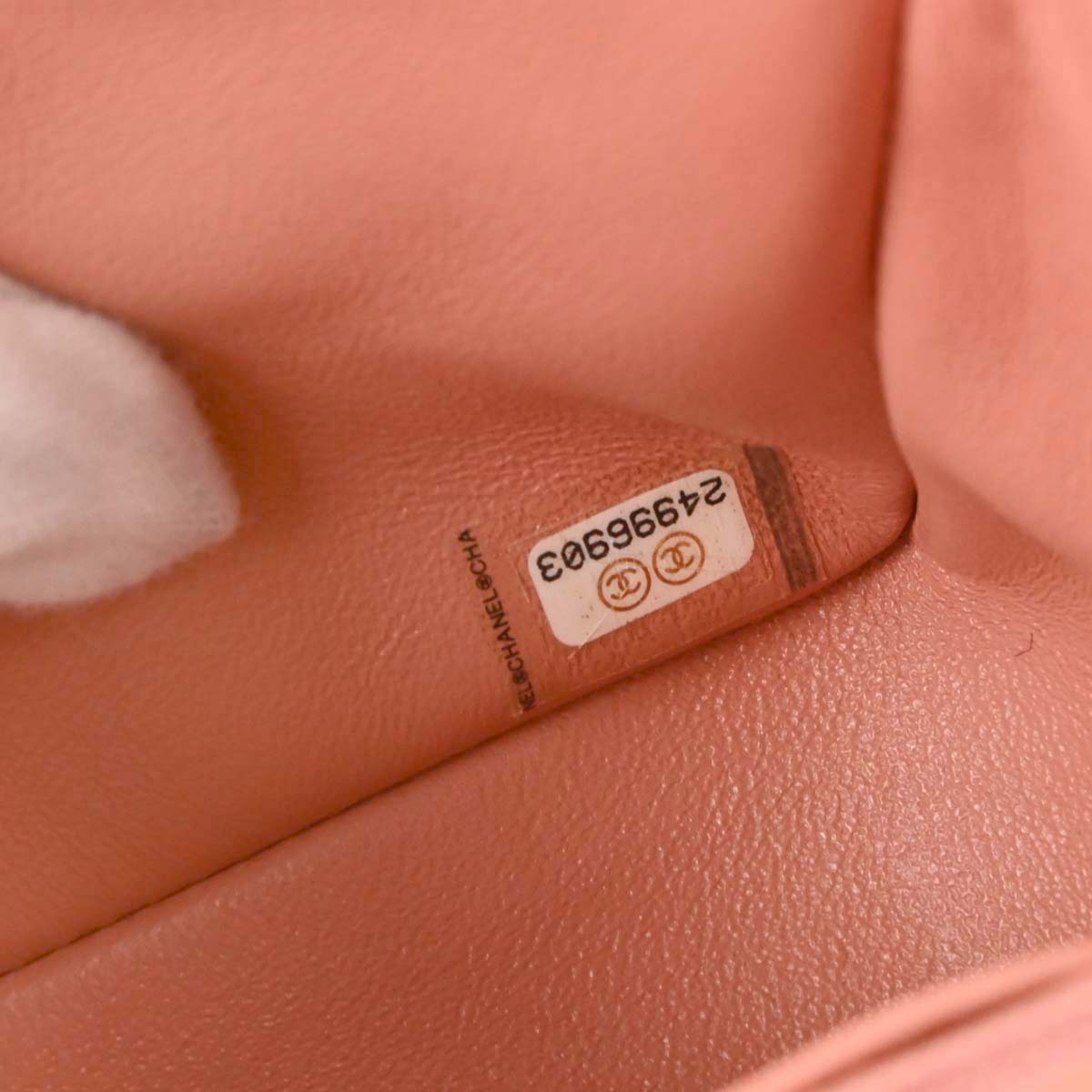 Chanel Pink Lambskin Single Flap Shoulder Bag