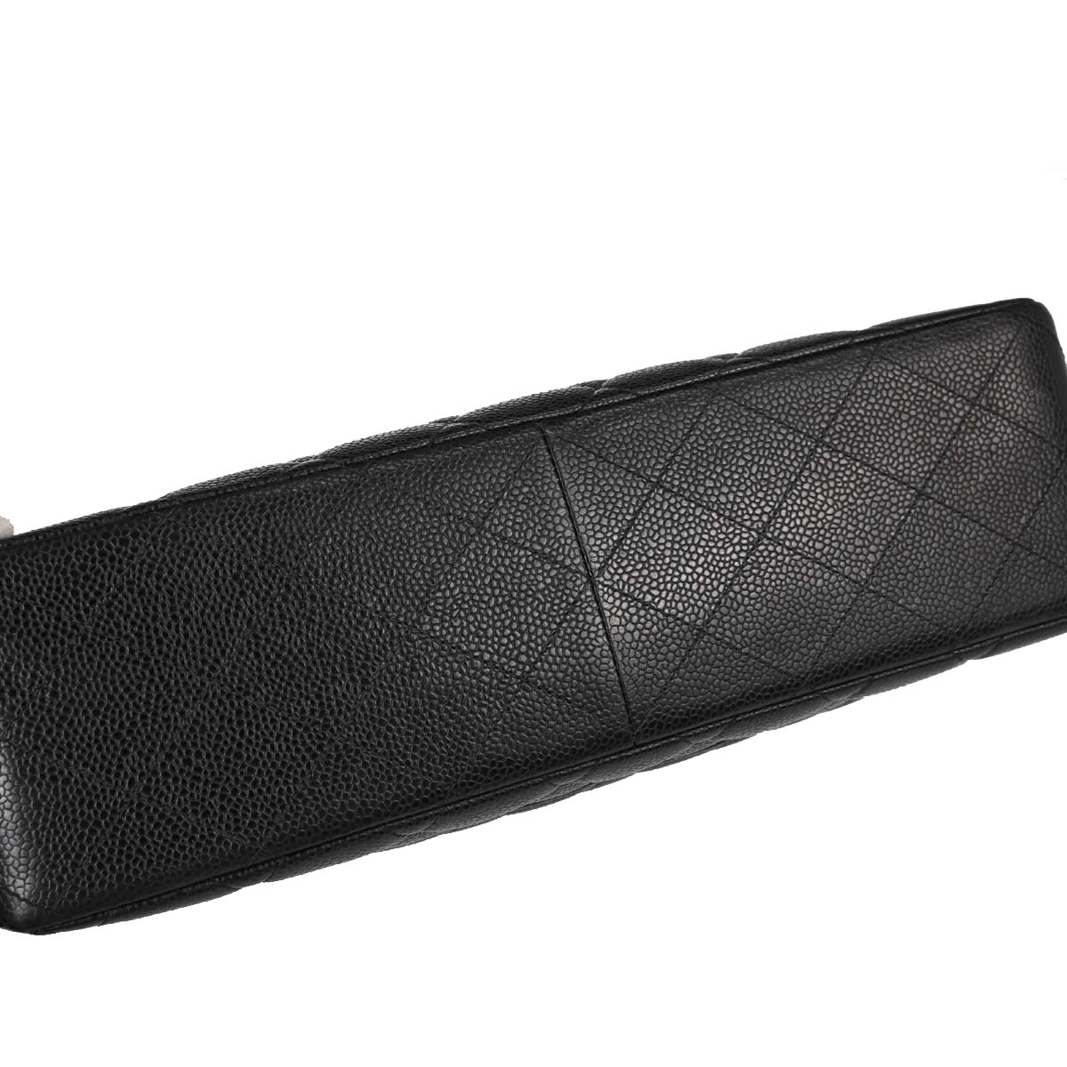 Chanel Black Caviar Skin Jumbo Classic Flap Shoulder Bag