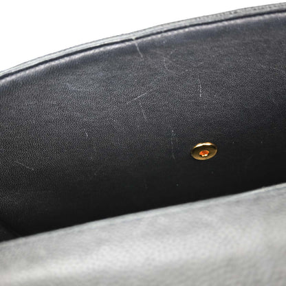 Chanel Black Caviar Skin Jumbo Classic Flap Shoulder Bag