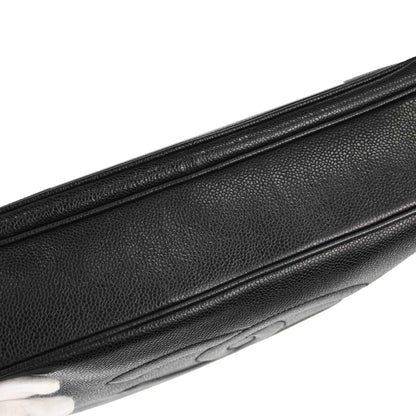 Chanel Black Caviar Skin Shoulder Tote Bag