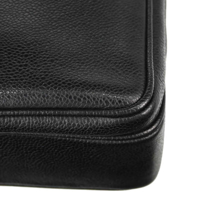 Chanel Black Caviar Skin Shoulder Tote Bag