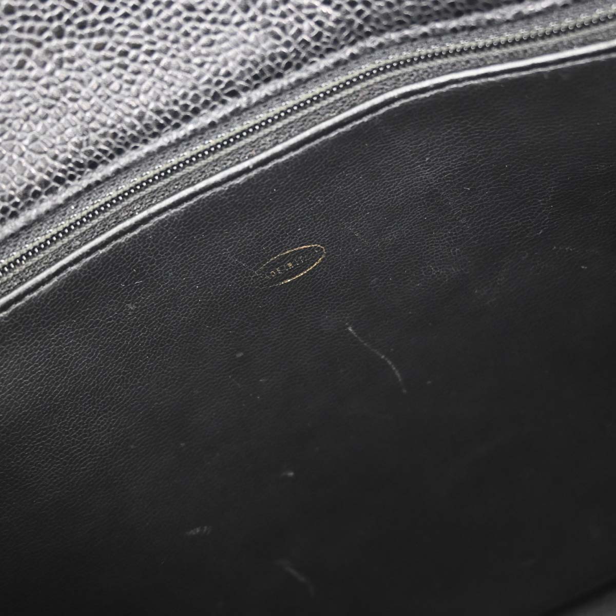 Chanel Black Caviar Skin Shoulder Tote Bag