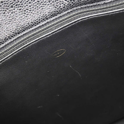 Chanel Black Caviar Skin Shoulder Tote Bag