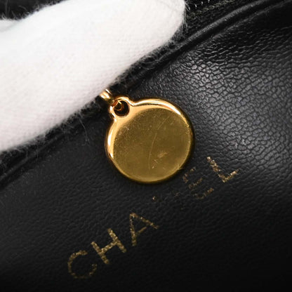 Chanel Black Caviar Skin Shoulder Tote Bag