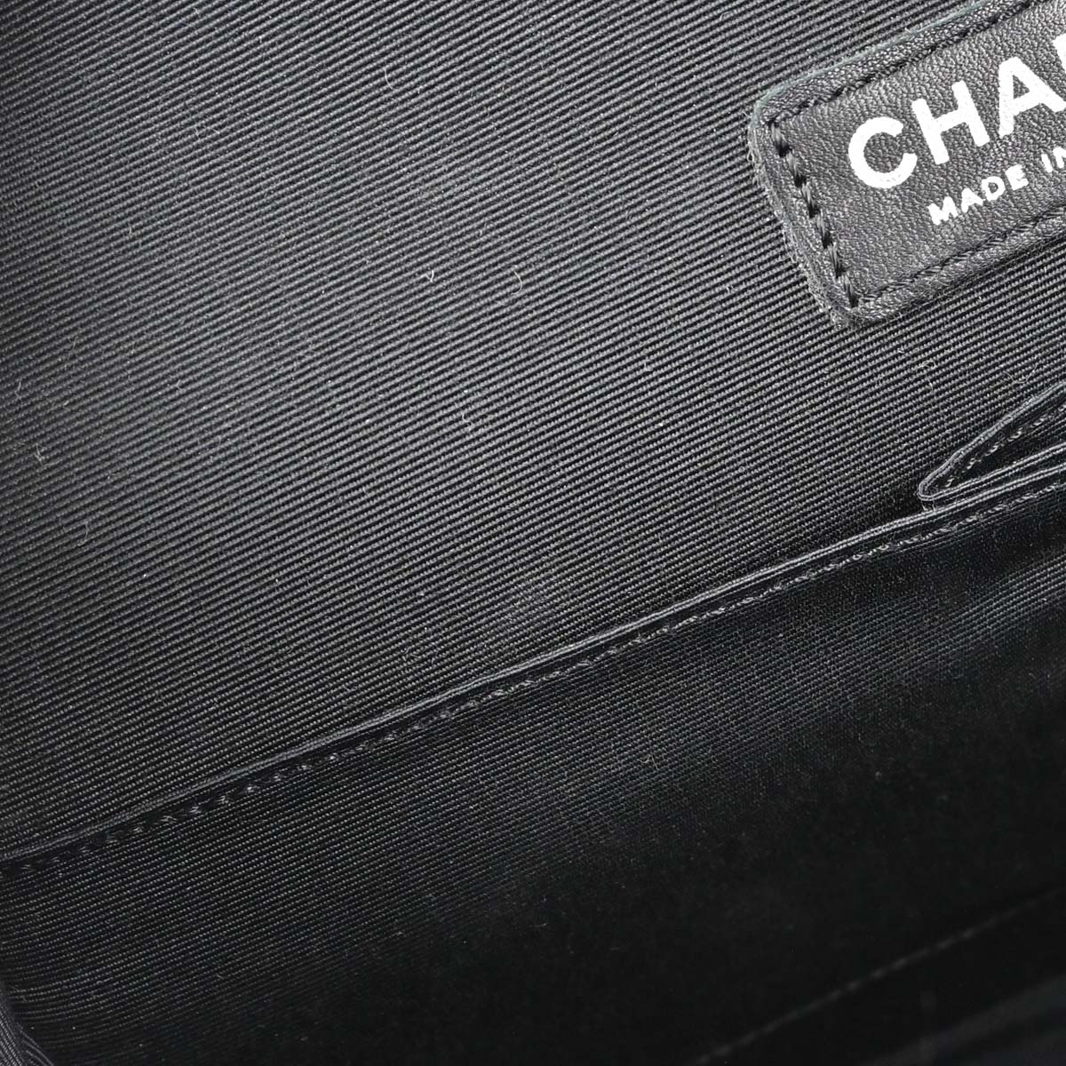Chanel Black Fabric Rhinestone Medium Classic Double Flap Shoulder Bag