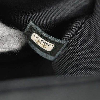 Chanel Black Fabric Rhinestone Medium Classic Double Flap Shoulder Bag